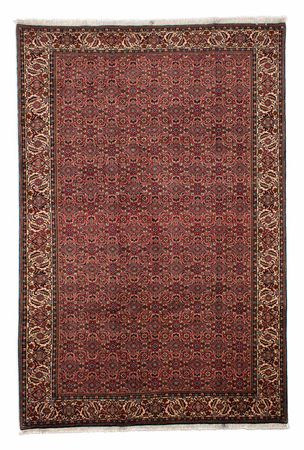 Tapis persan - Bidjar - 300 x 200 cm - rouge foncé