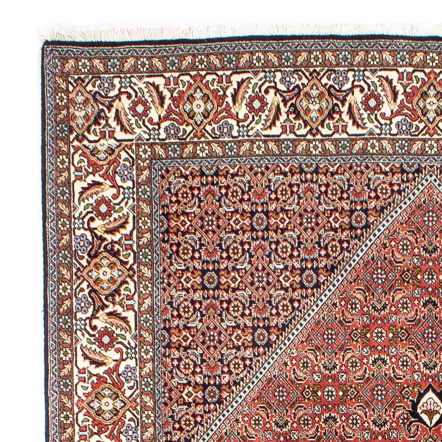Persisk teppe - Bijar - 253 x 174 cm - lys rød