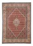 Persisk tæppe - Bijar - 253 x 174 cm - lysrød