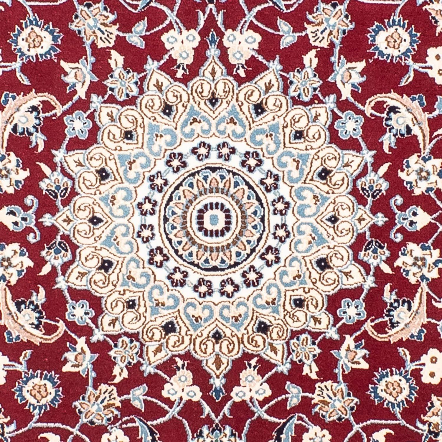 Alfombra Persa - Nain - Real cuadrado  - 160 x 155 cm - rojo oscuro