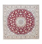 Tapis persan - Nain - Royal carré  - 160 x 155 cm - rouge foncé