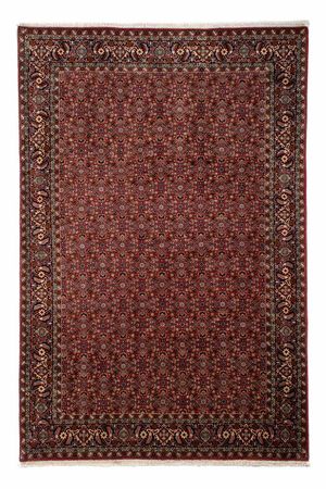 Alfombra persa - Bidjar - 288 x 198 cm - rojo oscuro