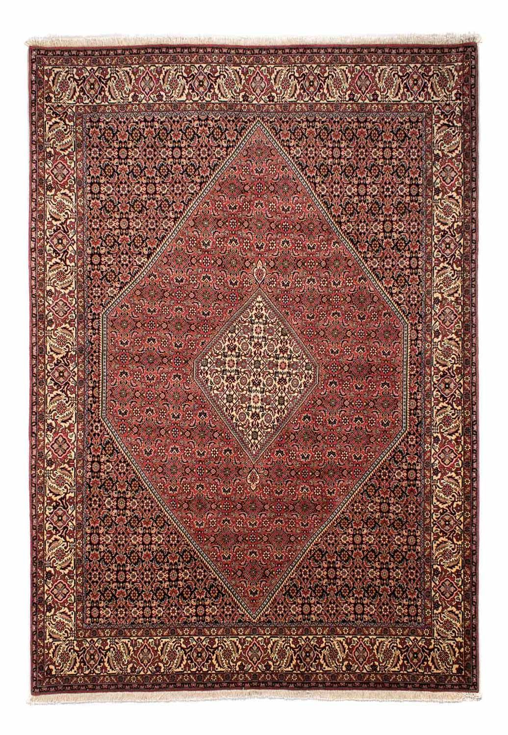 Tapete Persa - Bijar - 293 x 205 cm - vermelho claro