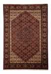 Persisk tæppe - Bijar - 297 x 202 cm - mørkerød