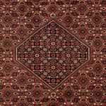 Alfombra persa - Bidjar - 297 x 202 cm - rojo oscuro