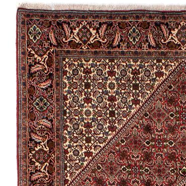 Tapis persan - Bidjar - 251 x 173 cm - rouge foncé