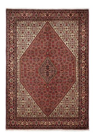 Alfombra persa - Bidjar - 242 x 171 cm - rojo oscuro