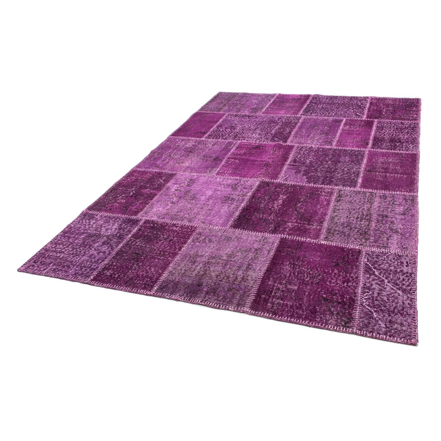Patchwork tapijt - 240 x 170 cm - paars