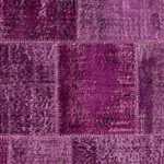 Patchworkový koberec - 240 x 170 cm - fialová