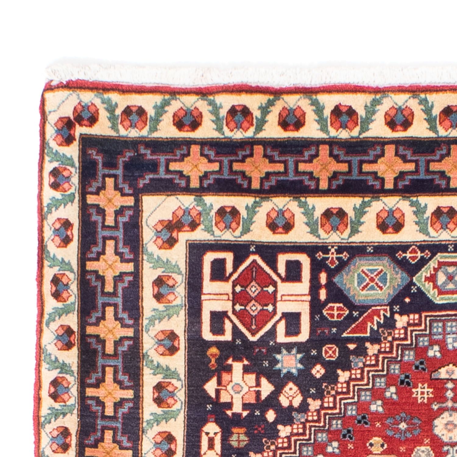 Tapis persan - Nomadic - 180 x 122 cm - rouge foncé