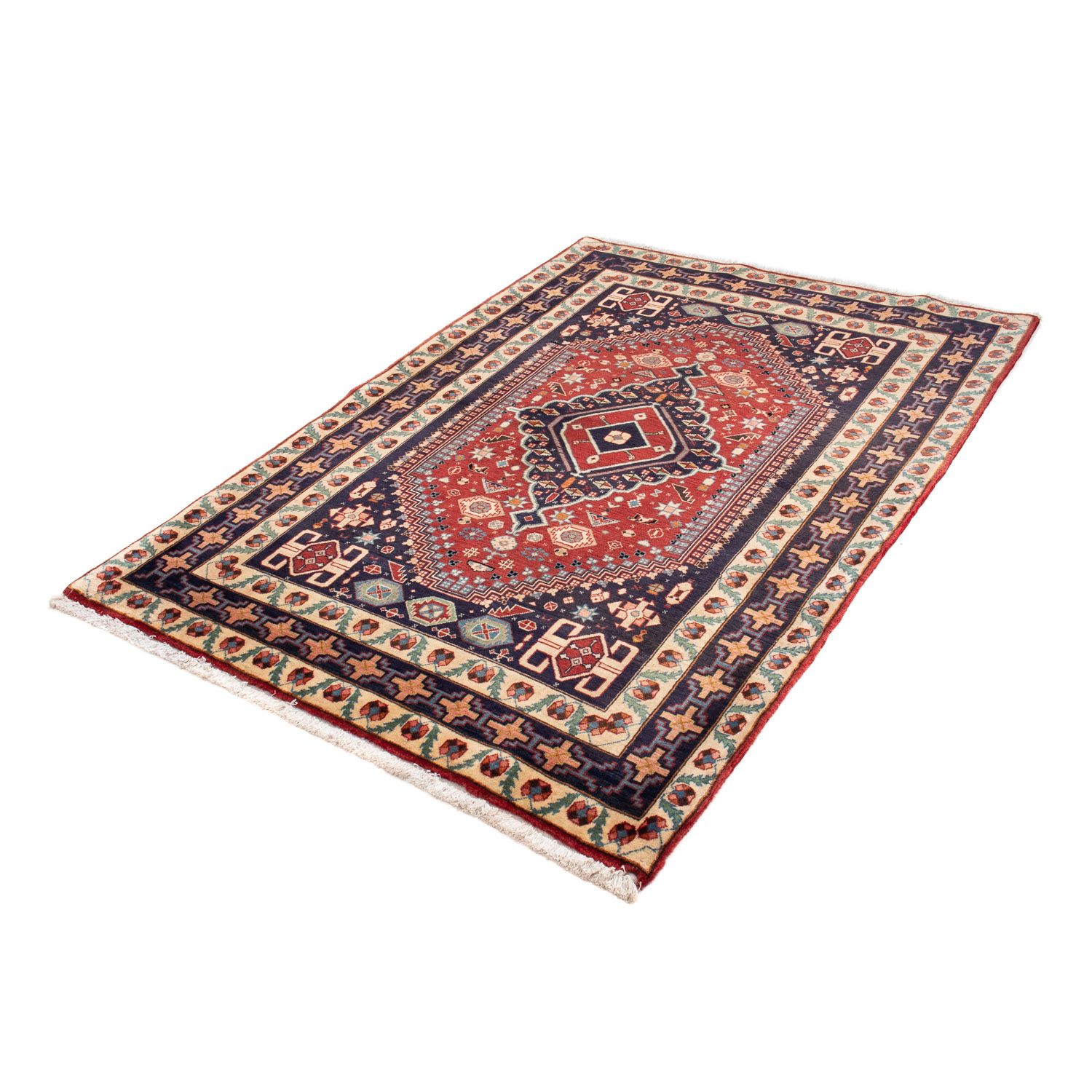 Perser Rug - Nomadic - 180 x 122 cm - dark red