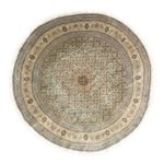 Tappeto Persero - Tabriz - Reale rotondo  - 195 x 195 cm - beige