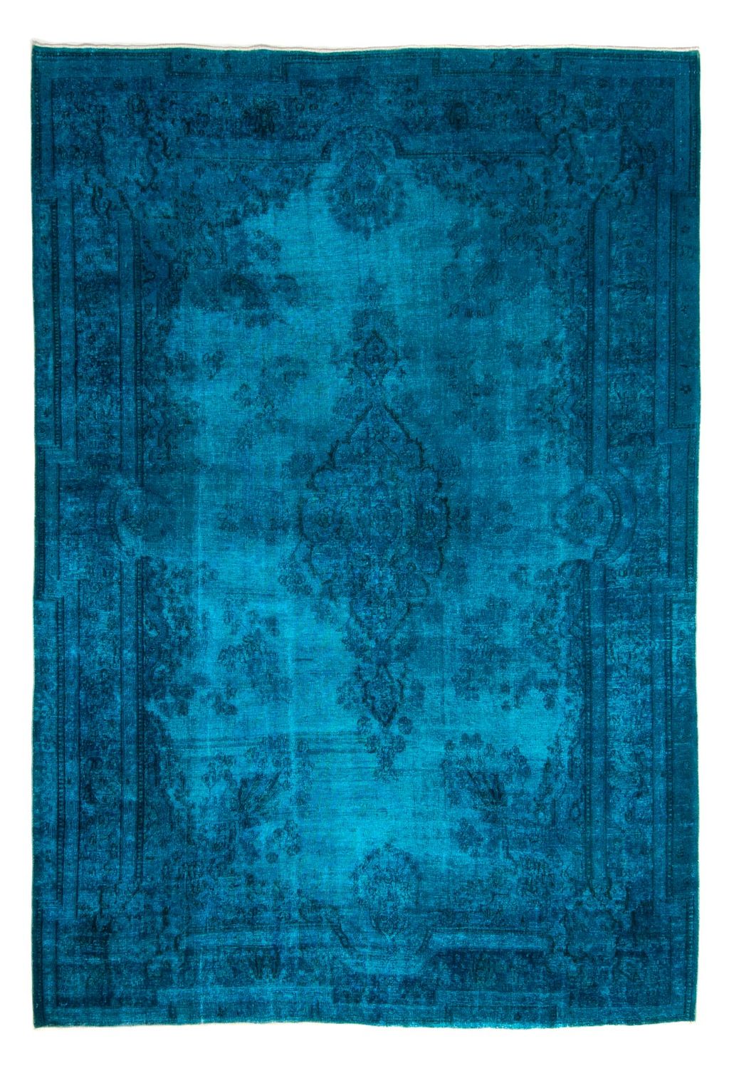 Dywan Vintage - 363 x 251 cm - ciemnoniebieski