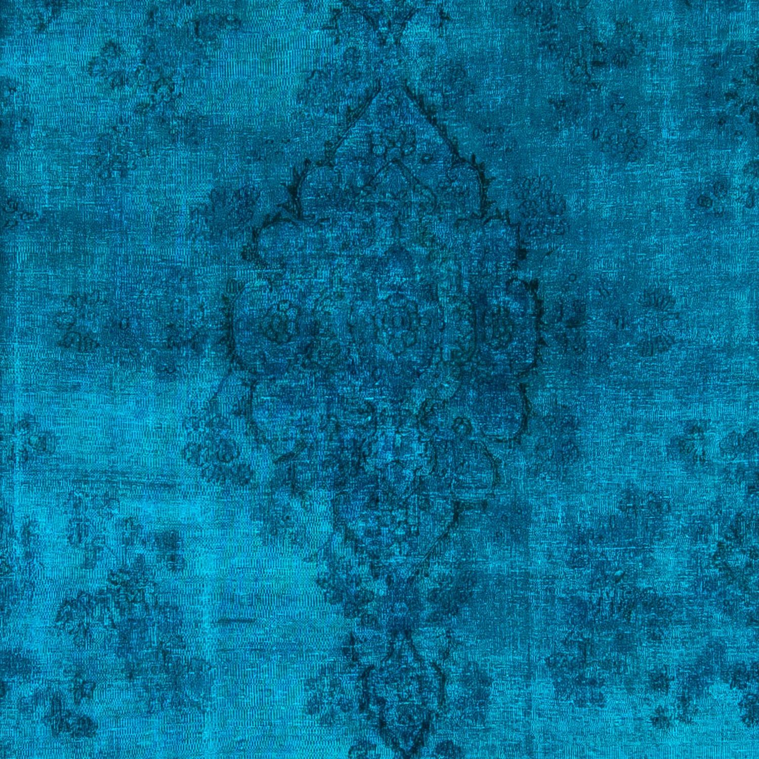 Tapis vintage - 363 x 251 cm - bleu foncé