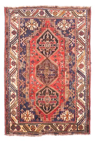 Tapis persan - Nomadic - 162 x 105 cm - rouge foncé