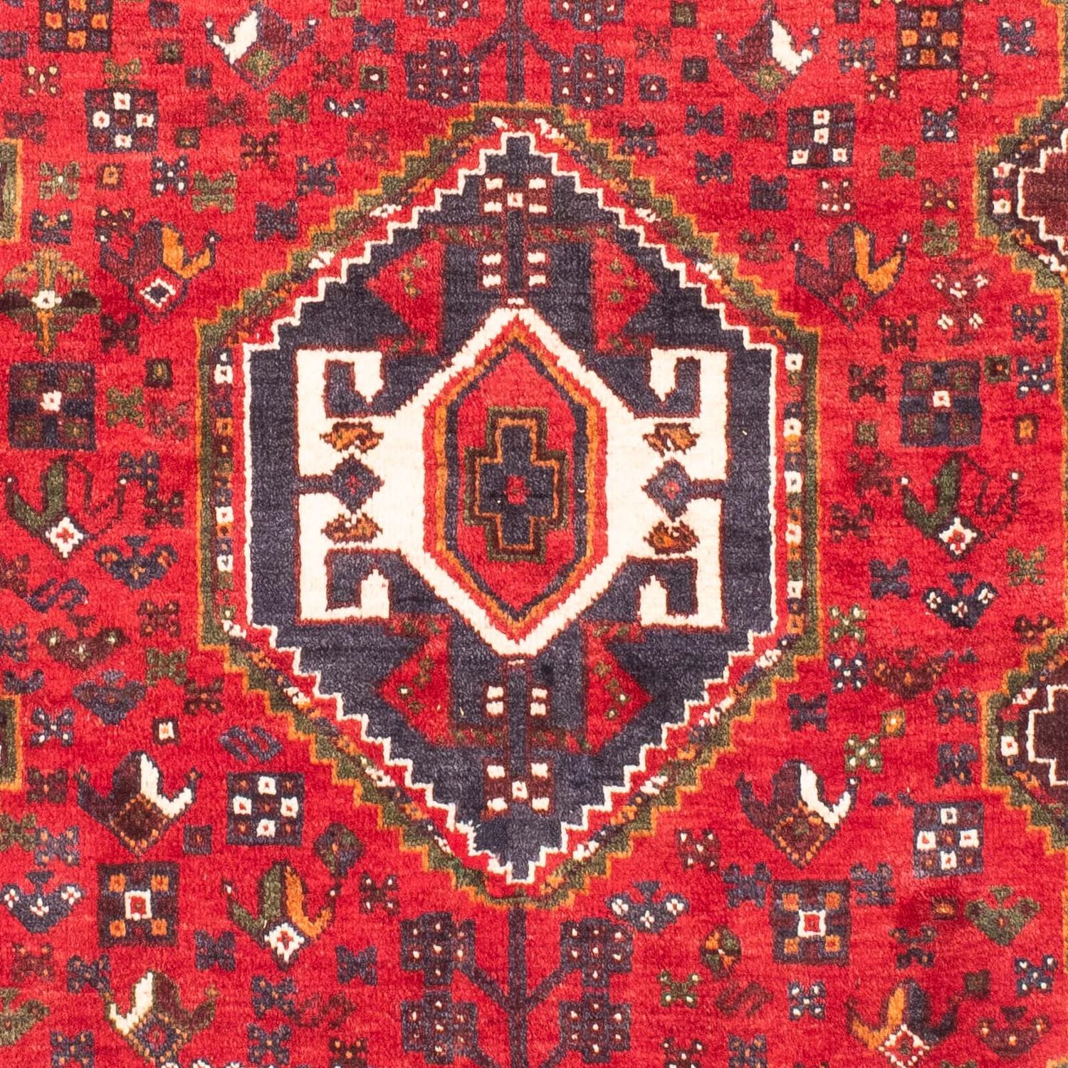 Tapis persan - Nomadic - 170 x 116 cm - rouge foncé