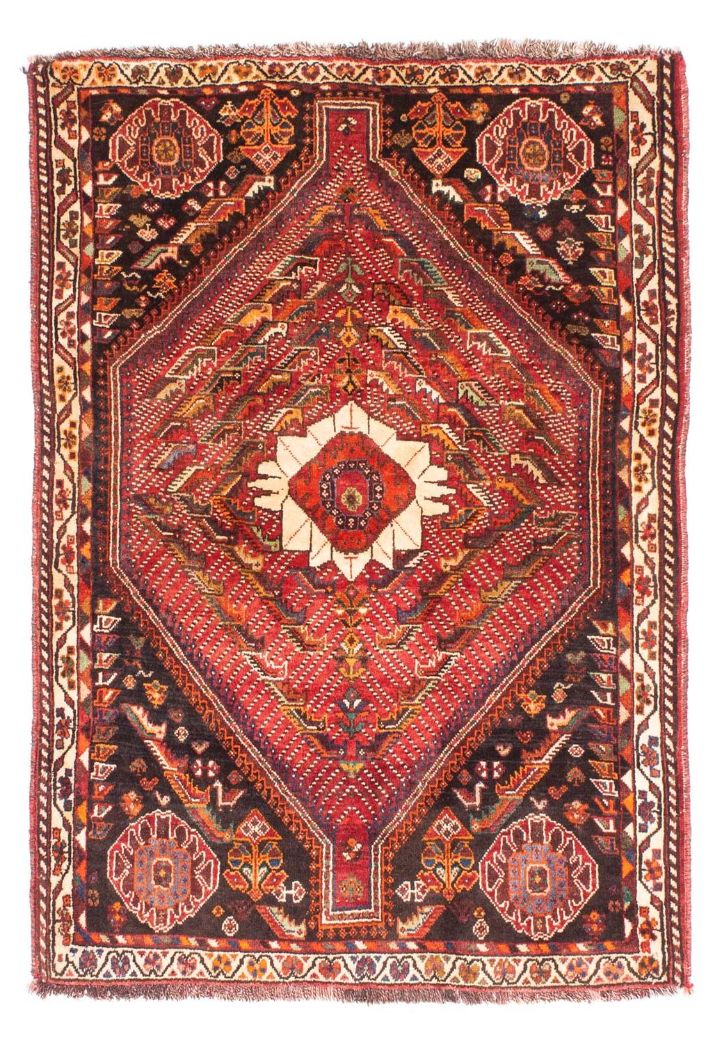 Perser Rug - Nomadic - 156 x 112 cm - dark red