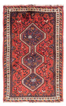 Tapis persan - Nomadic - 163 x 110 cm - rouge foncé