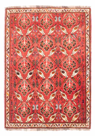 Alfombra persa - Nómada - 162 x 117 cm - rojo claro