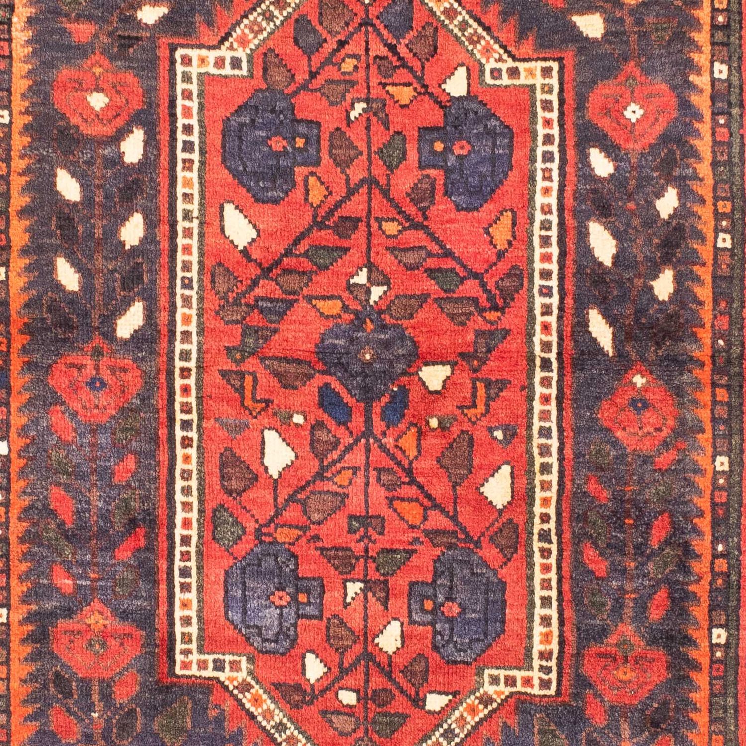 Alfombra persa - Nómada - 180 x 127 cm - rojo oscuro