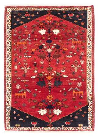 Tapis persan - Nomadic - 152 x 110 cm - rouge foncé