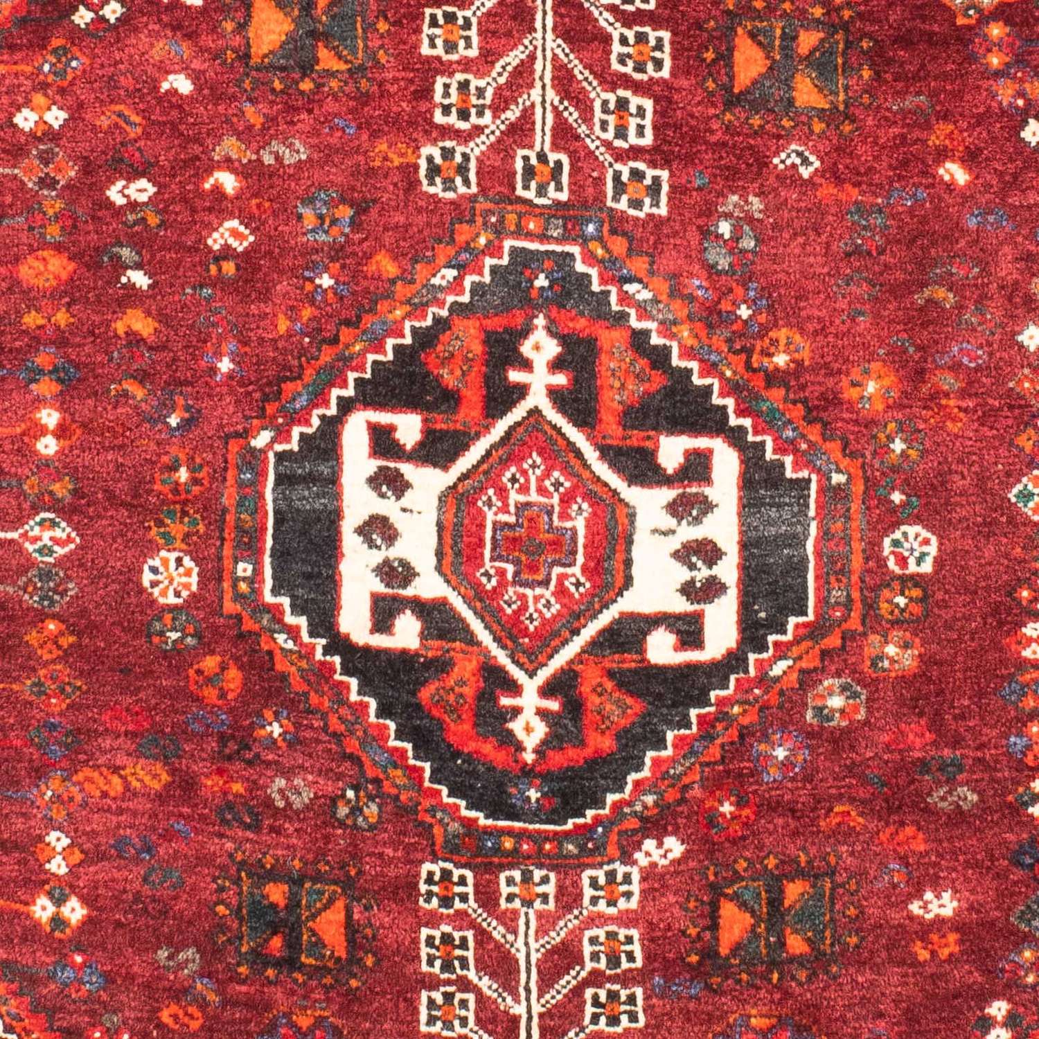 Tapis persan - Nomadic - 148 x 108 cm - rouge foncé