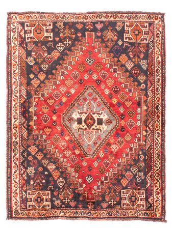 Perser Rug - Nomadic - 150 x 120 cm - dark red