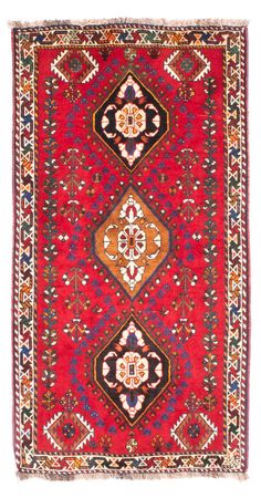 Perser Rug - Nomadic - 157 x 83 cm - dark red