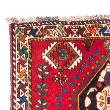 Tapis persan - Nomadic - 157 x 83 cm - rouge foncé