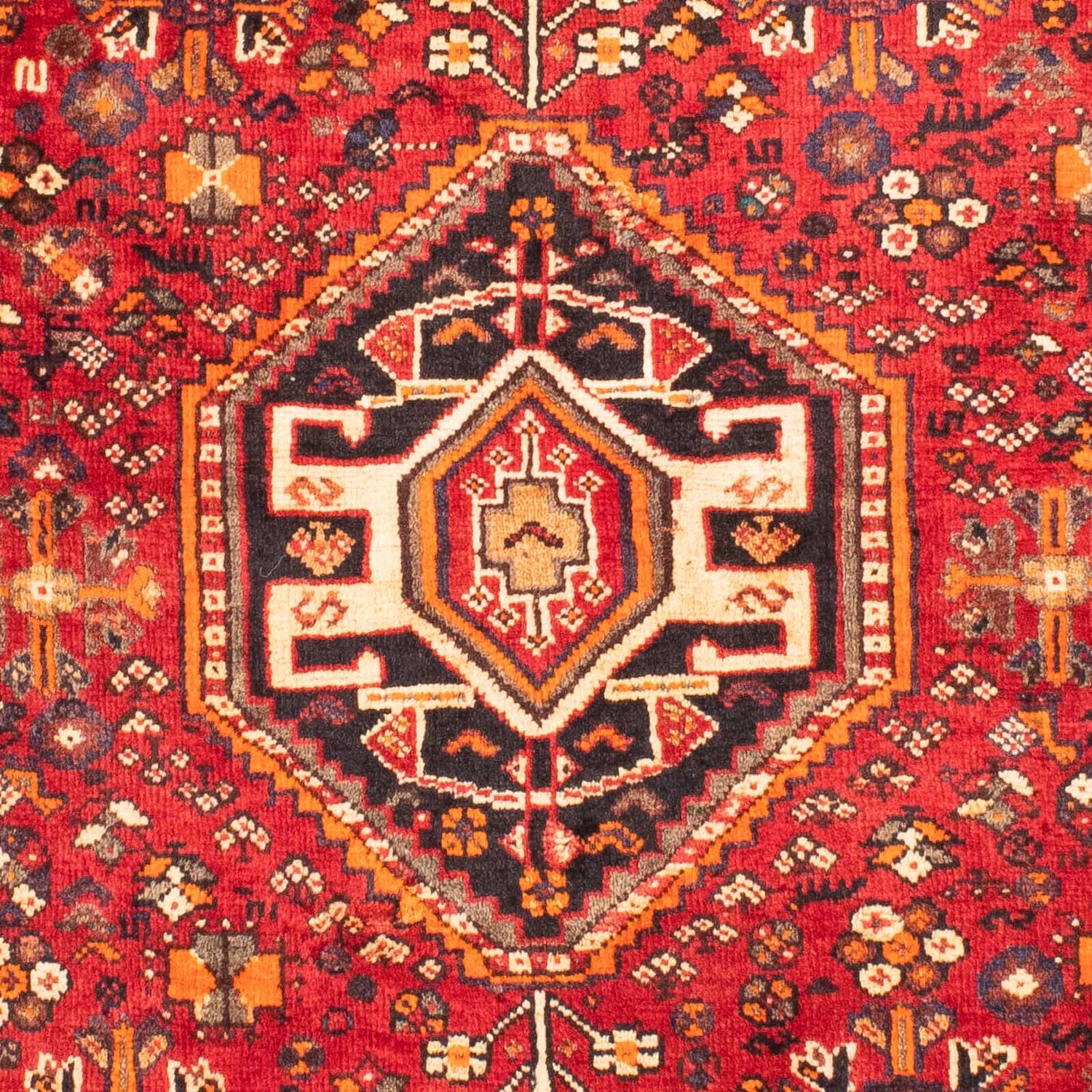 Alfombra persa - Nómada - 165 x 115 cm - rojo oscuro