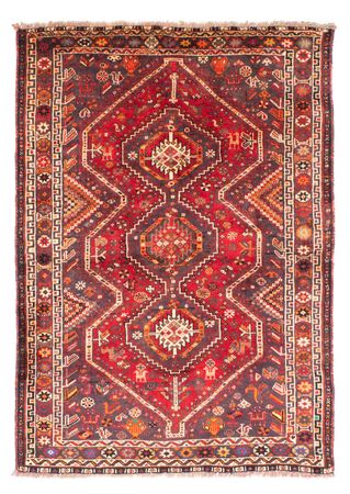 Alfombra persa - Nómada - 170 x 116 cm - rojo oscuro