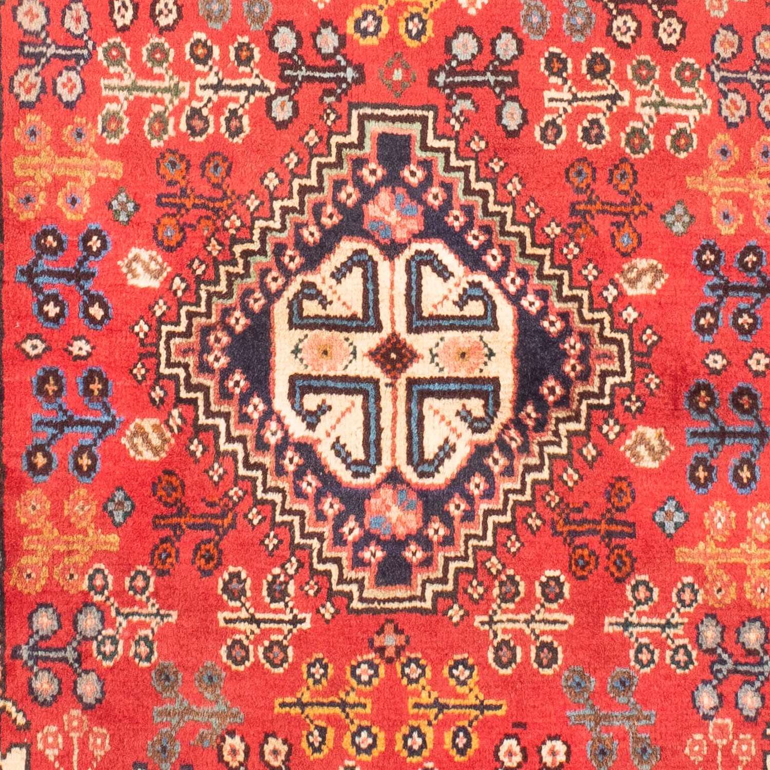 Persisk tæppe - Nomadisk - 175 x 110 cm - mørkerød