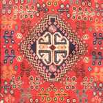 Persisk teppe - Nomadisk - 175 x 110 cm - mørk rød