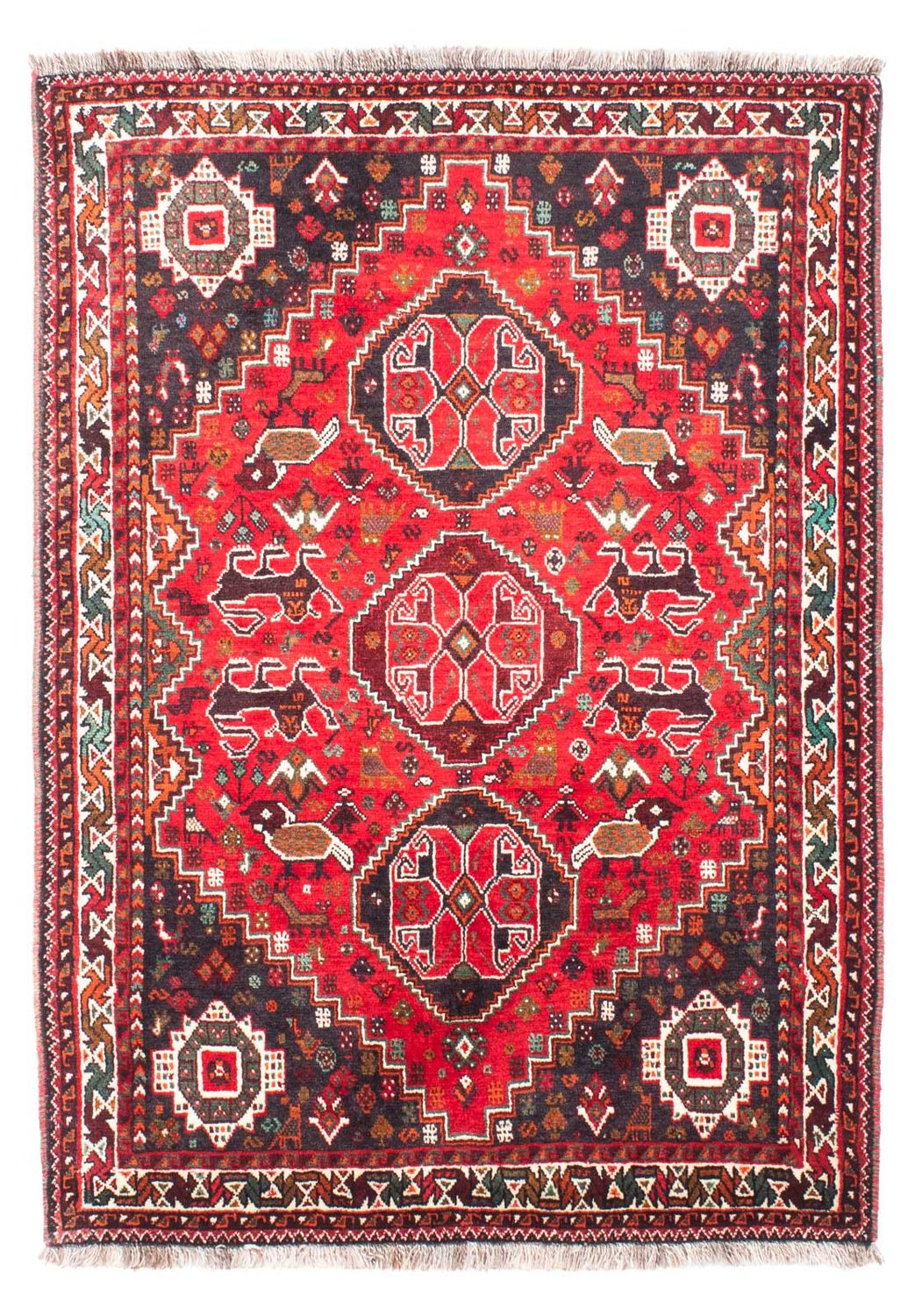 Perser Rug - Nomadic - 154 x 104 cm - dark red