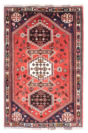 Tapis persan - Nomadic - 170 x 116 cm - rouge foncé