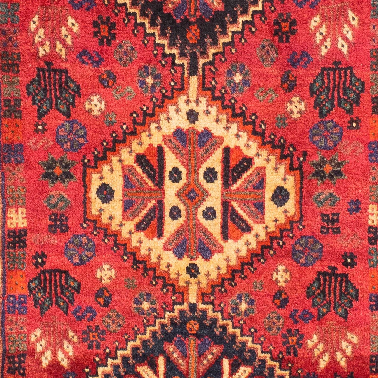 Tapis persan - Nomadic - 163 x 118 cm - rouge foncé