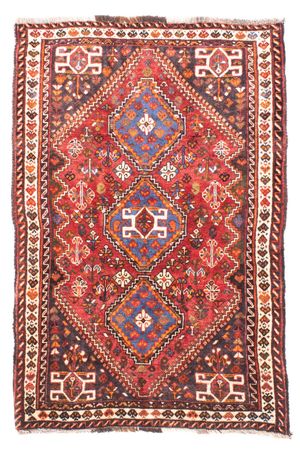 Perser Rug - Nomadic - 124 x 80 cm - dark red