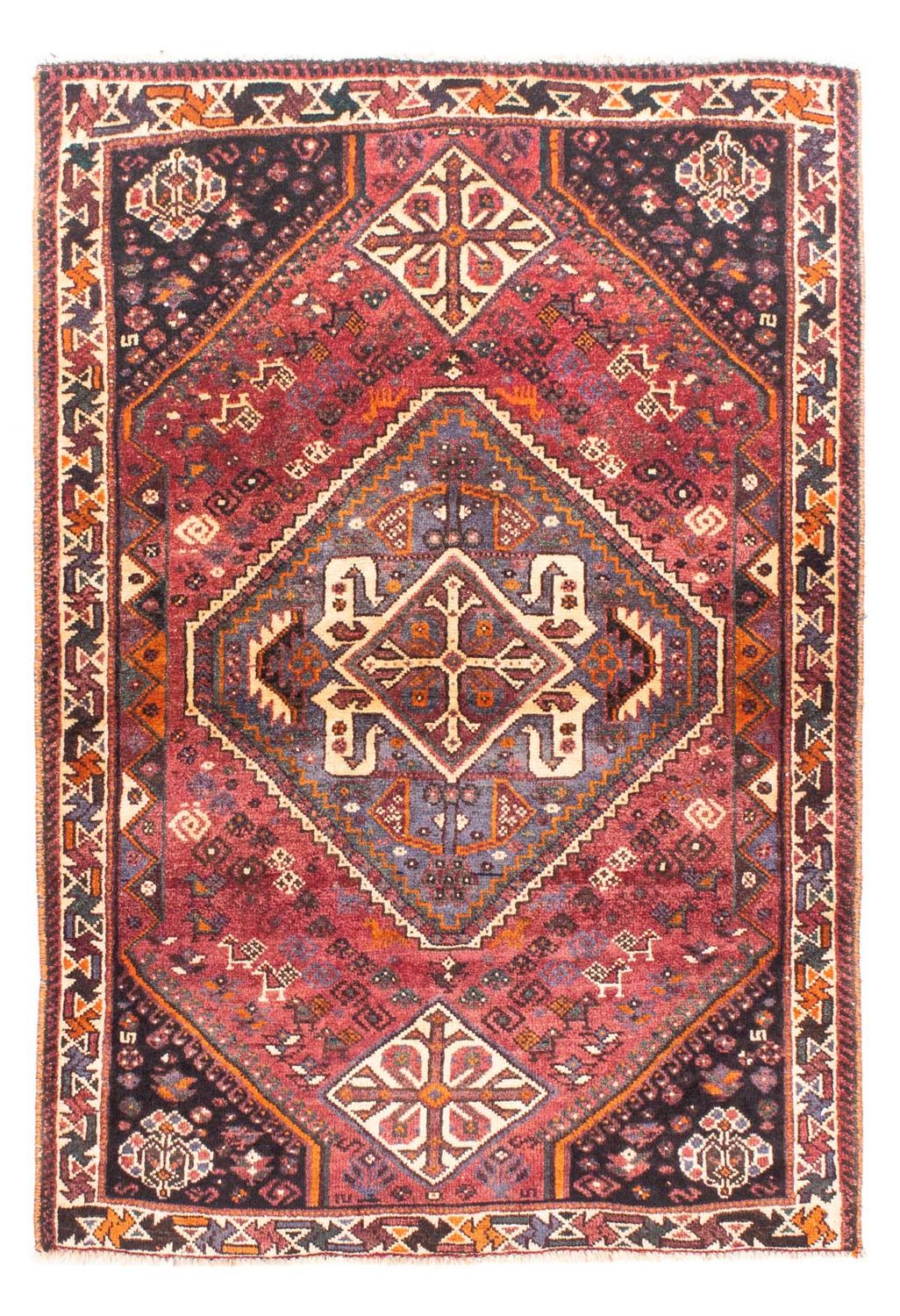 Perser Rug - Nomadic - 160 x 110 cm - dark red