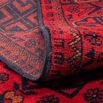 Afghan Rug - Kunduz - 144 x 98 cm - dark red