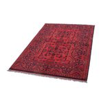 Tapis afghan - Kunduz - 144 x 98 cm - rouge foncé