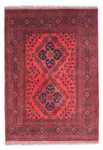 Tapis afghan - Kunduz - 146 x 104 cm - rouge foncé