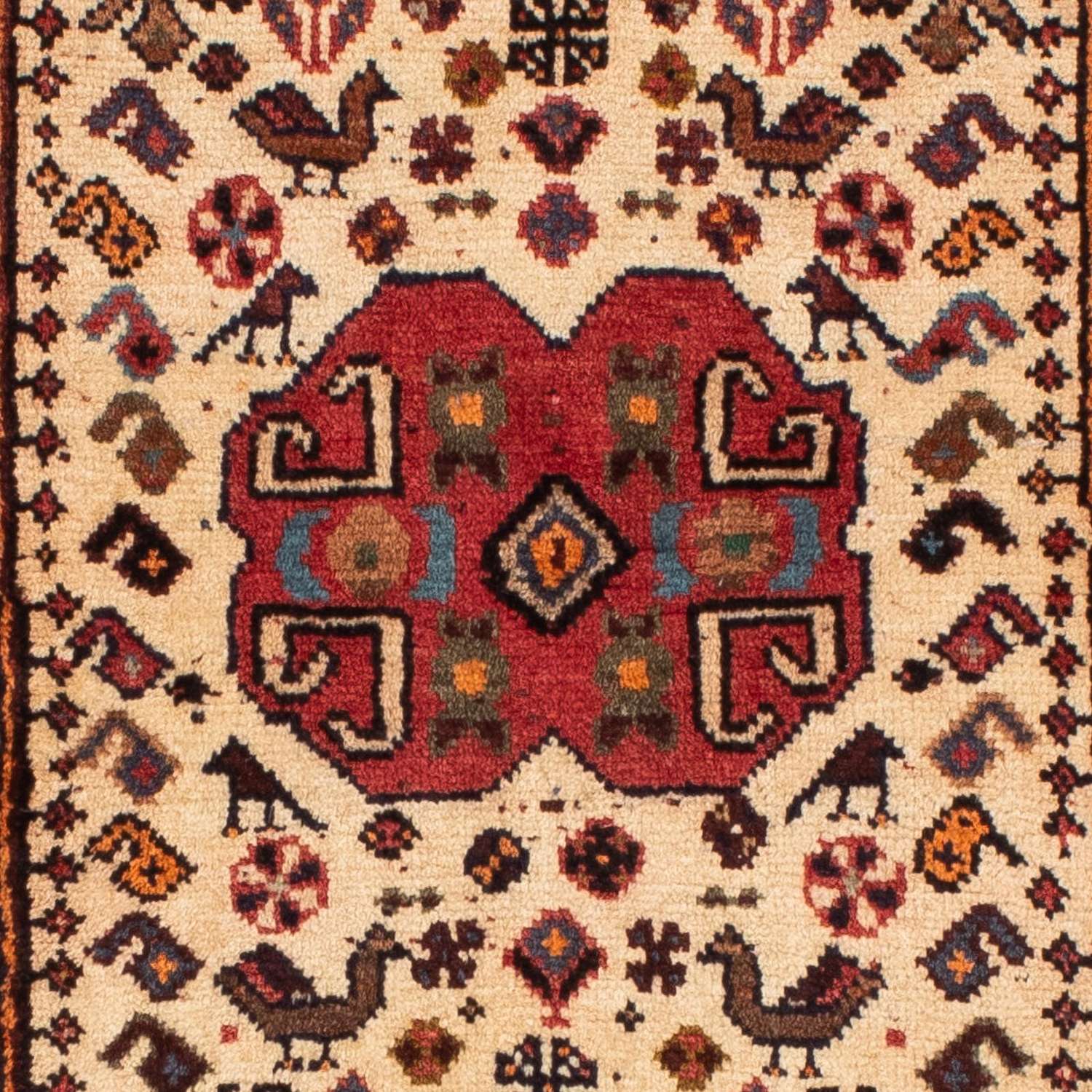 Tapis persan - Nomadic - 154 x 77 cm - beige