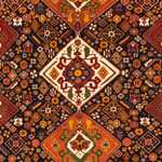 Persisk tæppe - Nomadisk firkantet  - 208 x 201 cm - mørkeblå