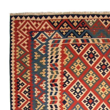 Tapis Kelim - Oriental - 404 x 302 cm - rouge