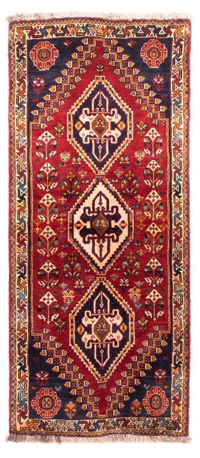 Tapis de couloir Tapis persan - Nomadic - 170 x 73 cm - rouge foncé