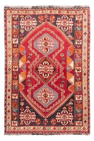 Tapis persan - Nomadic - 155 x 105 cm - rouge foncé