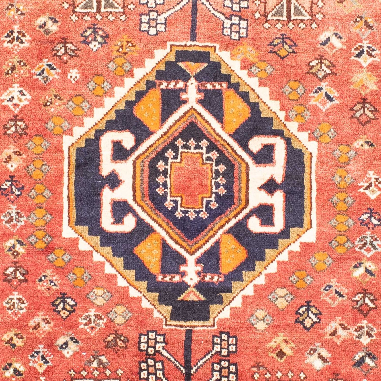 Alfombra persa - Nómada - 156 x 110 cm - rojo claro