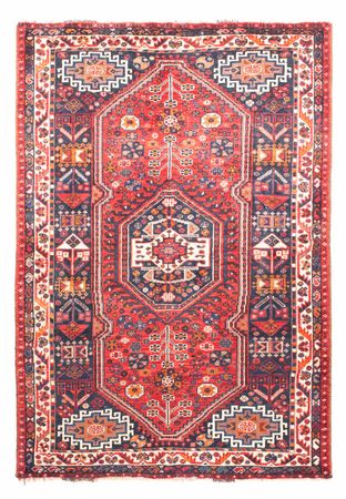 Tapis persan - Nomadic - 161 x 110 cm - rouge foncé