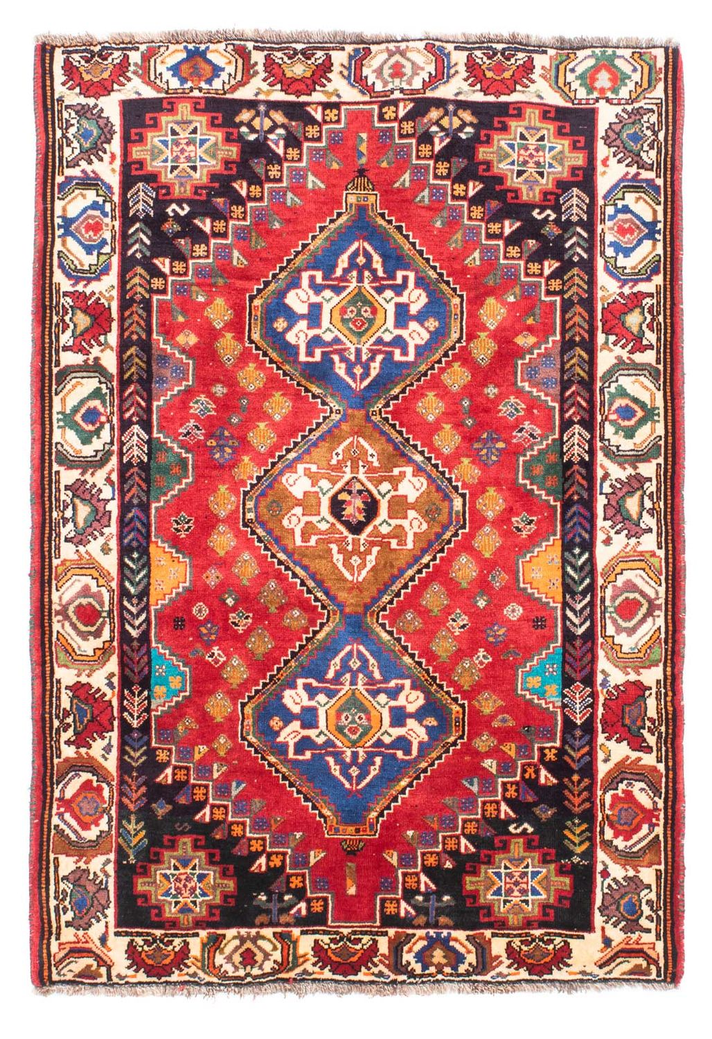 Alfombra persa - Nómada - 165 x 112 cm - rojo