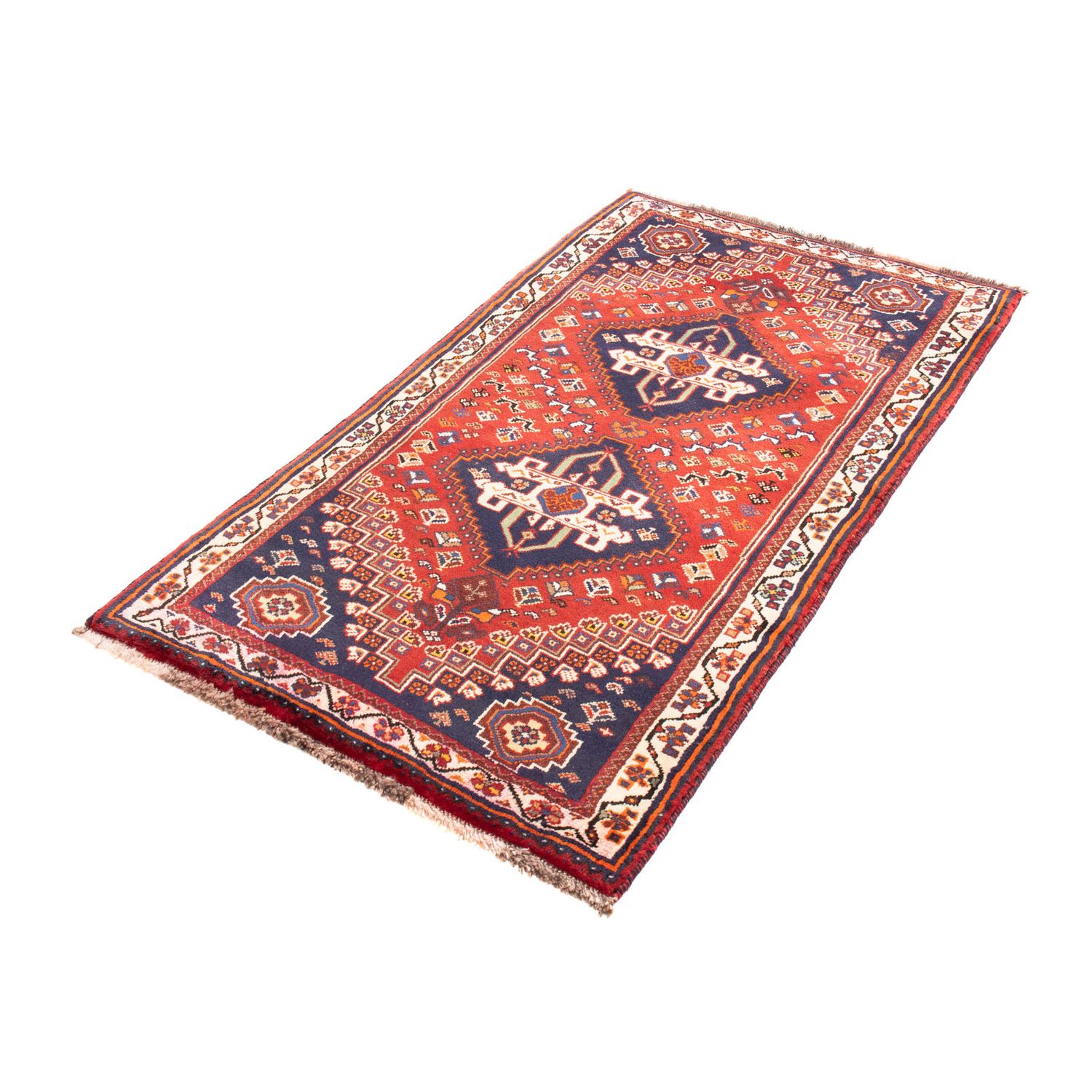 Tapis persan - Nomadic - 150 x 83 cm - bleu foncé